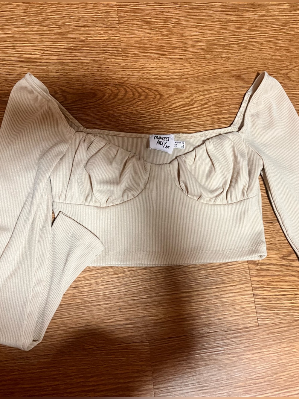 Princess Polly Cream Top